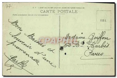 Palácio de Fontainebleau — Vista sobre o Parterre — editor 170 — Verso