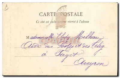 Koninklijke Kamer — Uitzicht op het Domein van Céleyran — L. Jackson, uitgever, Narbonne — Achterkant