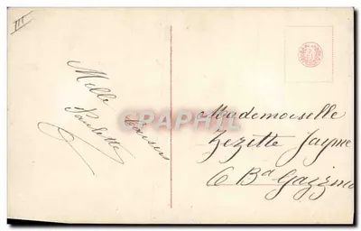 Jovem mulher com chapéu de penas — série 1759/60 — editor desconhecido — Verso