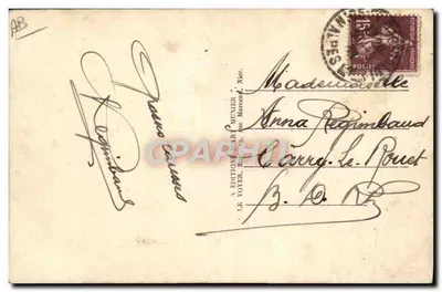 Mulher em pijama — Côte d'Azur — Éditions Dart Munier, Nice — Verso