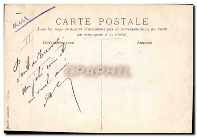 Bacia de Lyon — homem em barco — Sociedade Lumières, Lyon — Verso