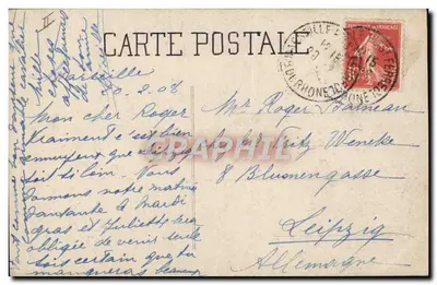 Voile — Port avec navires à vapeur — 1187 — Rewers