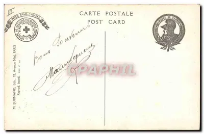 Bandeira do 132º Regimento de Infantaria — capturada em 15 de agosto de 1914 perto de Saint-Blaise (Vosges) pelo 1º Batalhão de Caçadores a Pé — J.F. BOUCHOR — Verso