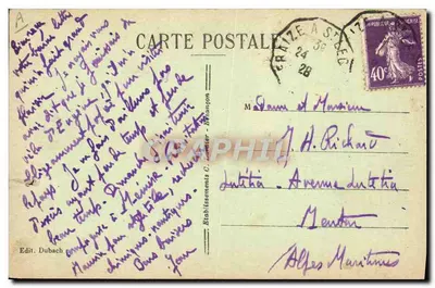 Fraize (Vosges) — O Teatro Popular — Éd. Dubach, n° 7383 — Verso