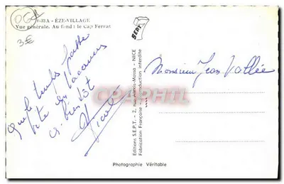 Éze-Village — Algemene uitzicht. In de verte: Cap Ferrat — Uitgaven S.E.P.T. — Achterkant