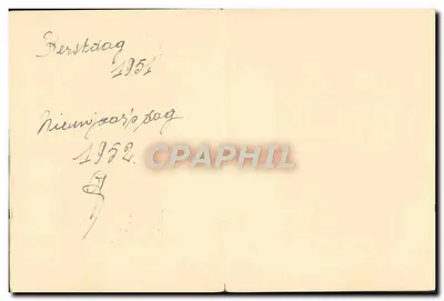 Natal — paisagem invernal sob a neve — gravura assinada ES — Verso