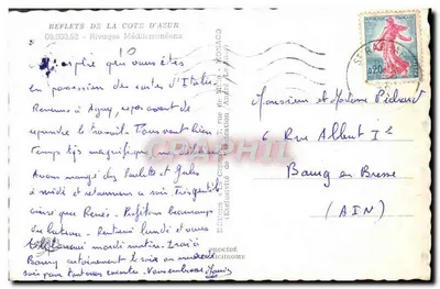 Odbicia Côte d'Azur — Wybrzeża Morza Śródziemnego — Wydawnictwo MONACO — Rewers