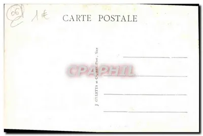 Nice - Jetée-Promenade pod uderzeniem fali — J. Gilletta, n°107 — Rewers