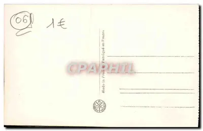 Nice - Zamek, Stary Studzienka i Palmy — wydawca A.N. Paris, nr 4 — Rewers