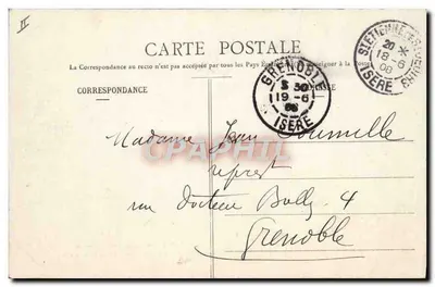 St-Étienne-de-St-Geoirs (Isère) — Medalhas com a efígie do contrabandista Louis Mandrin — por Funck-Brentano, Livraria Hachette — Verso