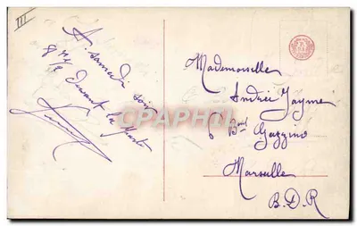 Jovem mulher com chapéu de penas — retrato — editor R. 21885 — Verso