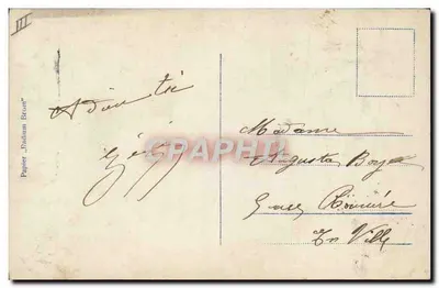 Mulher com chapéu — retrato — Papier 'Fadum Brom' — Verso