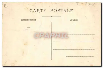 Casa de Refúgio do Puy-Mary — Montanhas da Auvergne — editor A. Aubert — Verso