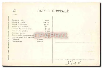 Franse locomotief n° 30418 — serie 30250-478 — F. F. Parijs — Achterkant