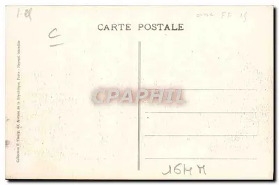 Locomotiva da Cie de l'Est — Série 800 — Editor F. Paris — Verso