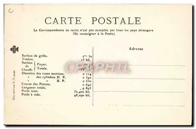 Compound-Nord-Lokomotive — Typ 1898 — Serie 2161-2180 — Verlag F. Leury — Rückseite