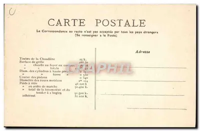 Locomotiva Compound Norte 2.159 — As Locomotivas (Norte) — Série 2158 2160 — Verso