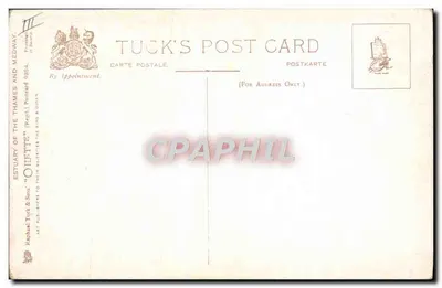 Estuaire Medway — widok statków pod zachodem słońca — Tuck & Sons — Rewers