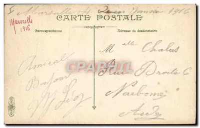 Barco de pesca ; uma rajada de vento — L.V. & Cie, n° 3365 — Verso