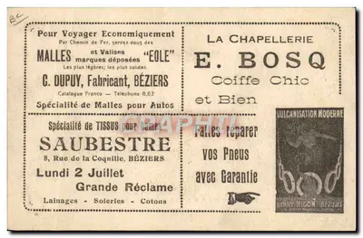 Música da Guarda Republicana — Chef: M. Guillaume Balay — Sous-Chef: M. César Bourgeois — Fot. H. Laugier, 21 Bd. Henri IV, Paris — Verso