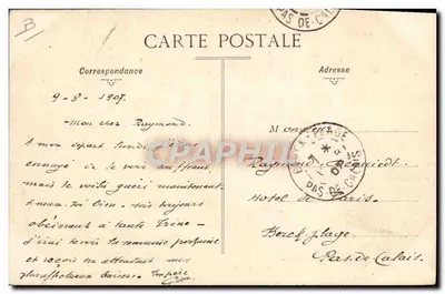 Muziek van de Republikeinse Garde — Chef: Meneer Gabriel Parès — Bézignes, 1907 — Achterkant