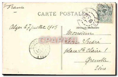 O 'Iéna', encouraçado com Torre — velocidade 19 nós (150) — A. Bougault, n° 482 — Verso