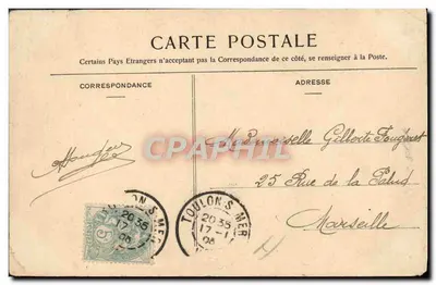 Plage-avant d'un cuirassé — Marine Militaire Française — Collection A. Conturier, n° 426 — Achterkant