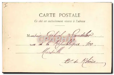 Grenoble — Teatr — Cliché A. V. - L. Pons, wyd., Grenoble — Rewers