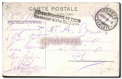 Ginevra. Piazza Nuova e Teatro — Phototypie Co., Neuchâtel, n° 8101 — Verso