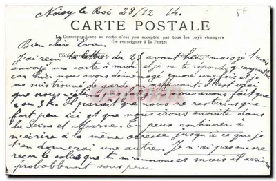 Stara pocztówka Pałac w Versaju — Petit Trianon — le boudoir — Rewers