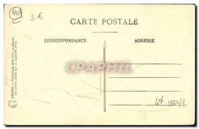 Amiens — Katedra — Wielka Nef — wydawca L. Canon, nr 172 — Rewers