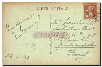 Onival — Klify między Ault a Onival — Lévèque, fotografie, Ault — Rewers