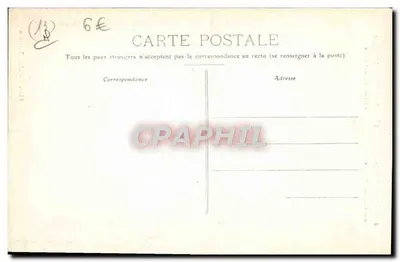 Kościół św. Marthę w Tarascon — pierwotna wejście przypisane do V wieku, dzwonnica z XV wieku — Phot. Blanchin, Tarascon — Rewers