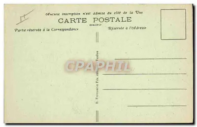 Verdun — A Prisão. Casa de Detenção — H. Frémont e Filhos, editores, Verdun — Verso