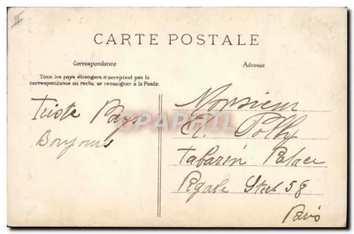 Clermont (Oise) — Entrada da detenção e Torre do Castelo Henri IV — E. L. D. — Verso