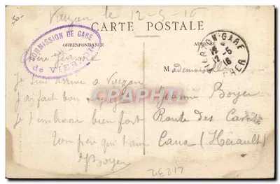 Vierzon — Wieża więziennej twierdzy — Wydawca: Librairie Poivert, Vierzon — Rewers