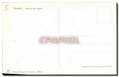 Wesuvius — Wewnętrzna część kruku — Wydawnictwo Posquale Cordova - Resina, nr II — Rewers