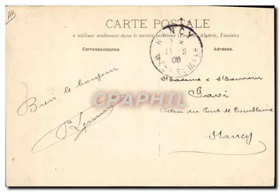 Camp de Maillé — Le Perruquier — Louis Royer, editor, em Arcis-sur-Aube — Verso
