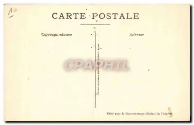 Barberos — Escenas y Tipos Argelinos — Serie No 1 — Roger Jarrigé — Imprimerie Bacchier, Alger — Reverso