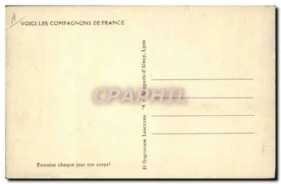 Compagnons de France — treinamento na montanha — Lescuyer, Lyon — Verso