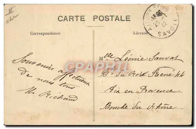 Esportes de inverno (Plateau du Revard) — SAVOIE — Editor L. BERNARD & Cie, n° 2440 — Verso