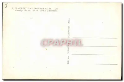 Hauteville-Lompnès (Ain) — De ski-locaties van de boerderij Guilchard — Uitgave Hauteville-Lompnès — Achterkant