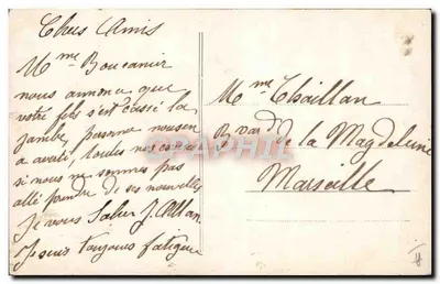 Kobieta przy oknie — pociąg na stacji — wydawca Missons, nr 617 — Rewers