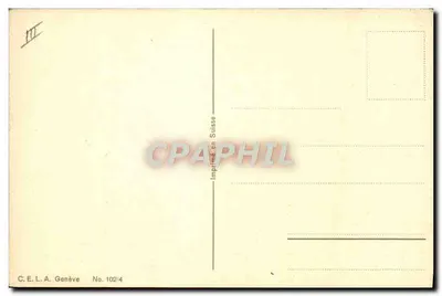 Navios a vela no mar — pintura — C.E.L.A. Genebra No. 102/4 — Verso