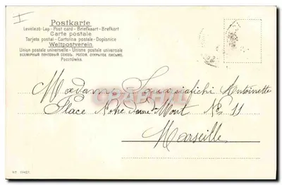Navio em dificuldade — 27 de outubro de 1906 — editor não identificado, número de série não visível — Verso