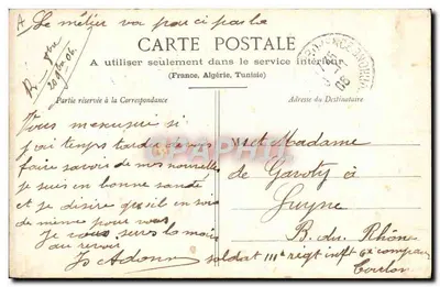 Żołnierze 111. Regimentu Piechoty — Fototypia A. Berberet & Cie, Nancy — Rewers