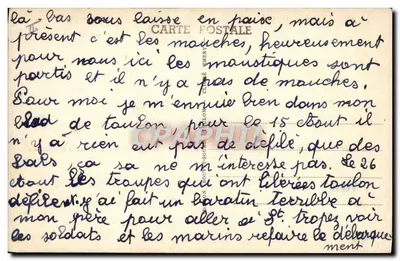 Toulon - Marinha de Guerra — Courbet, Algérie, Surcouf, Bearn — Verso