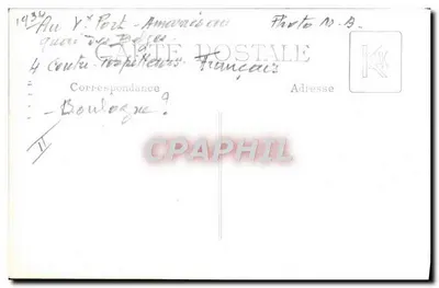 Quai des Belges — Porto de Amsterdã — Foto N° 3 — Carta postal francesa — Verso