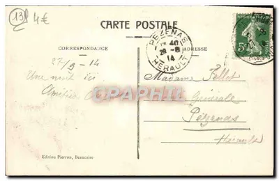 Zamek króla René — Tarascon — Wydawnictwo Pierron, Beaucaire — Rewers