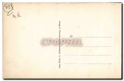 Le Lude (Sarthe) — O Castelo — Vista geral — A. Dolbeau, Le Mans — Verso